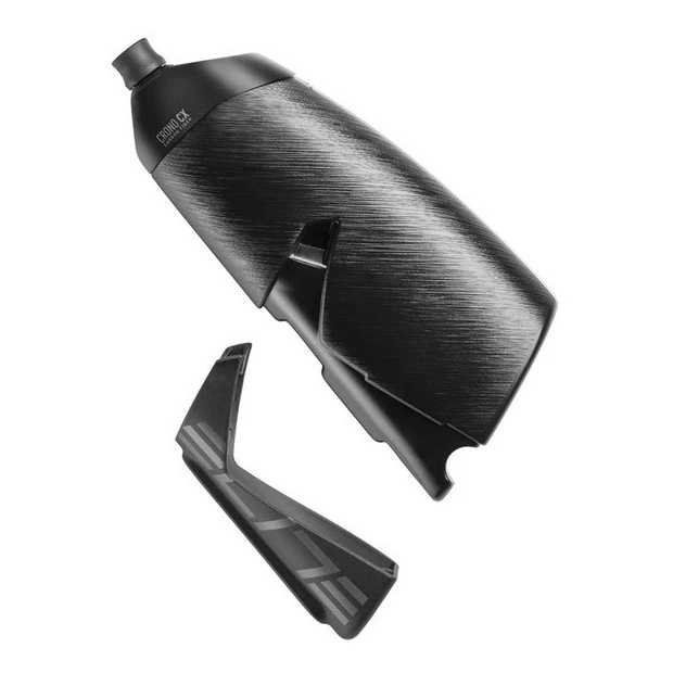 Kit Bidon + Porte-Bidon Elite Crono CX Carbon 400ml 1 Kit Bidon + Porte-Bidon Elite Crono CX Carbon 400ml