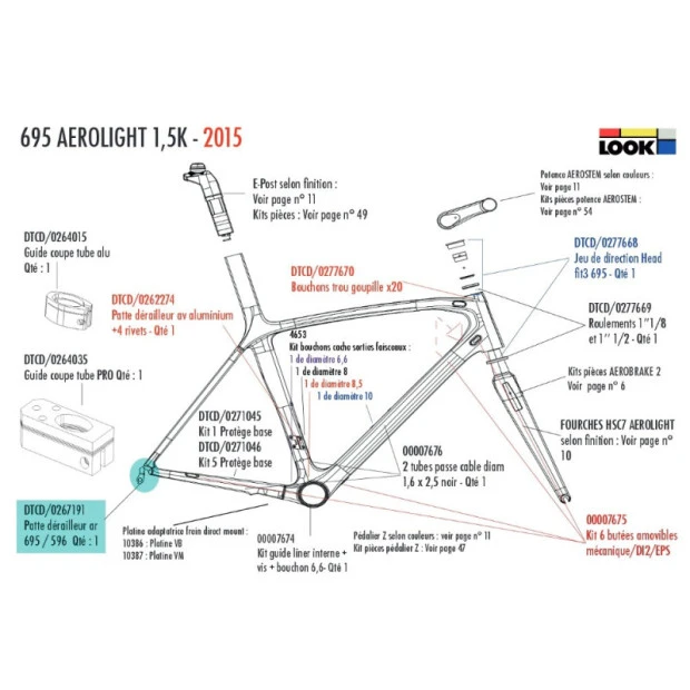 Patte De Dérailleur Look DTCD/0267191 1 Patte De Dérailleur Look DTCD/0267191