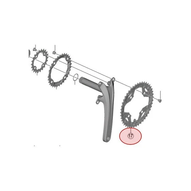 Plateau Extérieur Shimano Alivio FC-T4060 - 48 Dents 1 Plateau Extérieur Shimano Alivio FC-T4060 - 48 Dents