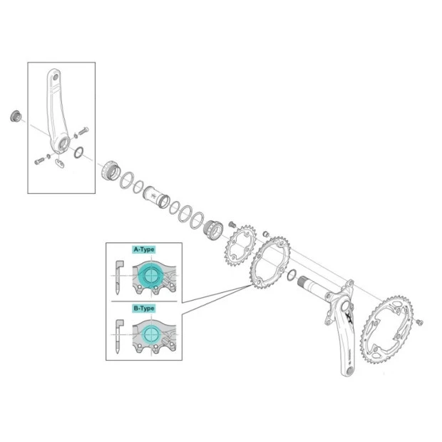 Plateau Shimano Deore XT Intérieur 32T B-Type - Y1MM98130 2 Plateau Shimano Deore XT Intérieur 32T B-Type - Y1MM98130 – Image 2