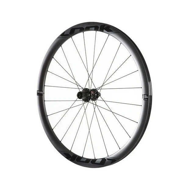 Roue Arrière Route Carbone Look R38D Disque 700C Shimano 11V 1 Roue Arrière Route Carbone Look R38D Disque 700C Shimano 11V