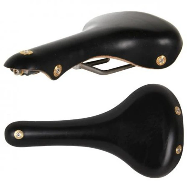 Selle En Cuir Gilles Berthoud Galibier - Noir 1 Selle En Cuir Gilles Berthoud Galibier - Noir