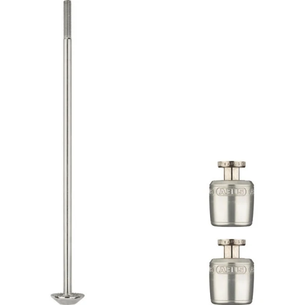 Set De Blocage De Roues Abus Nutfix M5 Argent - 135 Mm 1 Set De Blocage De Roues Abus Nutfix M5 Argent - 135 Mm